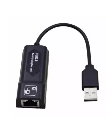 Сетевой адаптер USB 2.0 — Ethernet RJ45 10/100 Мбит/с для ПК ноутбука - Фото 1 Сетевой адаптер USB 2.0 — Ethernet RJ45 10/100 Мбит/с для ПК ноутбука - изображение 1