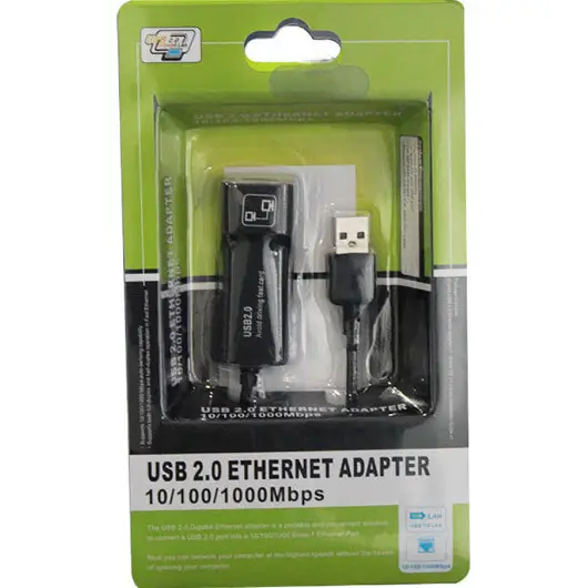 Сетевой адаптер USB 2.0 — Ethernet RJ45 10/100 Мбит/с для ПК ноутбука - Фото 2 Сетевой адаптер USB 2.0 — Ethernet RJ45 10/100 Мбит/с для ПК ноутбука - изображение 2