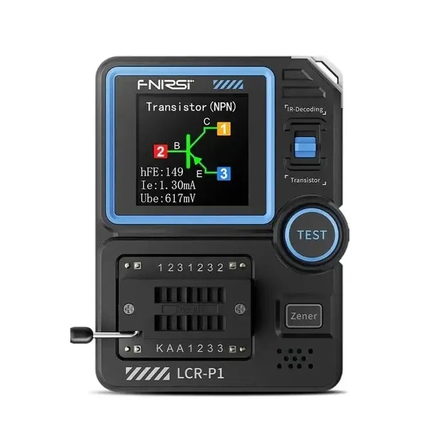 Тестер FNIRSI LCR-P1 электронных компонентов, транзисторов с ЖК дисплеем - изображение 3