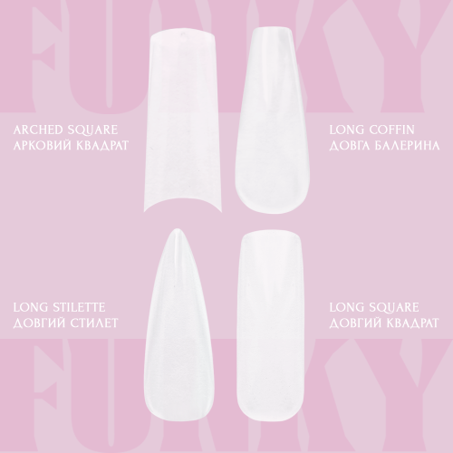 Типсы гелевые Adore Professional Funky Gel Tips Mix - изображение 2