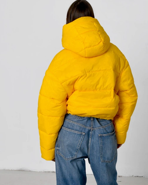 Куртка жіноча демісезонна X-Woyz LS-8919-6 53382 M жовтий - изображение 5