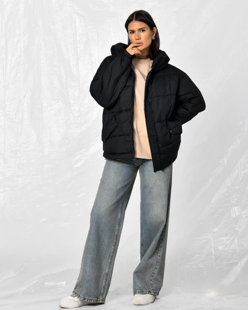 Куртка жіноча легка X-Woyz LS-8932-8 55470 M чорний - Фото 1 Куртка жіноча легка X-Woyz LS-8932-8 55470 M чорний - зображення 1