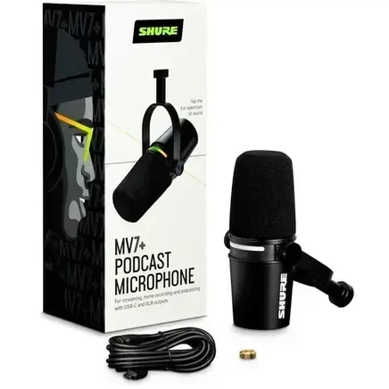 Микрофон Shure MV7+ (MV7+-K) - Фото 3 Микрофон Shure MV7+ (MV7+-K) - изображение 3