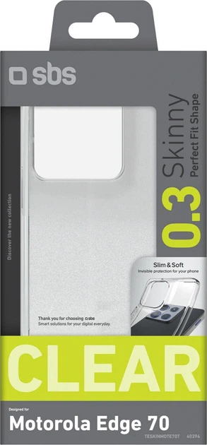 Etui SBS Skinny Cover do Motorola Edge 70 Transparent (TESKINMOTE70T) - obraz 2
