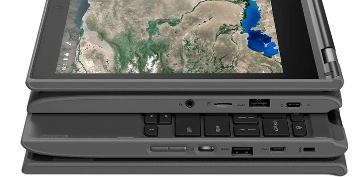Сенсорный ноутбук 11.6" Lenovo 300e Chromebook 2nd Gen AMD A4-9120C RAM 4GB eMMC 32GB 10час батарея Chrome OS (UKR) (101597935) - изображение 9