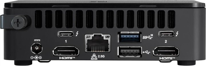 Мини ПК ASUS NUC 13 Pro Slim Kit / Intel Core i5-1340P / RAM 8GB / SSD 256GB / 2 x HDMI / 2 x Thunderbolt 4 / Windows 11 / Черный (102104484) - изображение 3