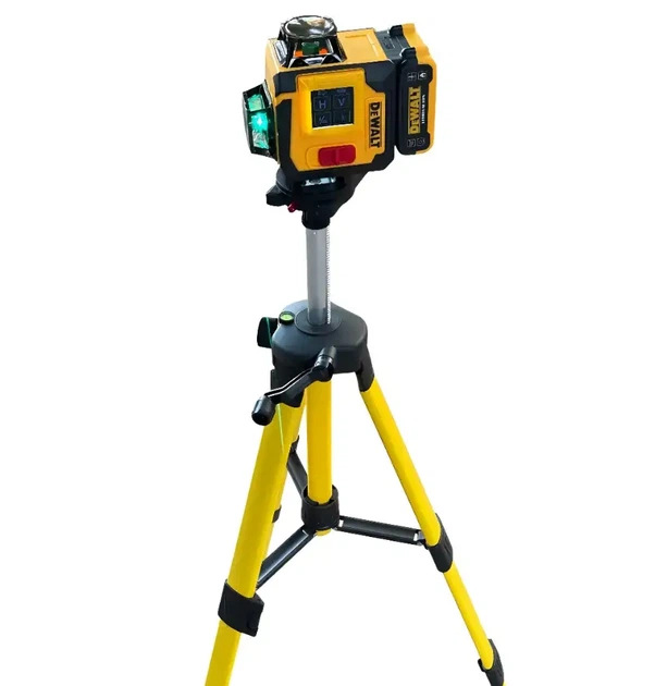Лазерный уровень DeWalt DCLE34031N 4D 16 линий 360° со штативом профессиональный самовыравнивающийся аккумуляторный нивелир 3.7V/5Ah для строительных и отделочных работ - изображение 4