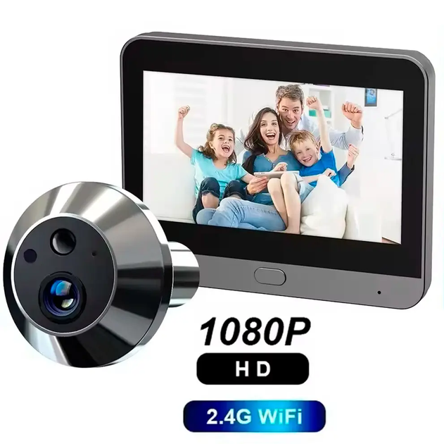Wi-Fi видеоглазок USafe S300 1080P с датчиком движения, ночным видением и микрофоном - изображение 4