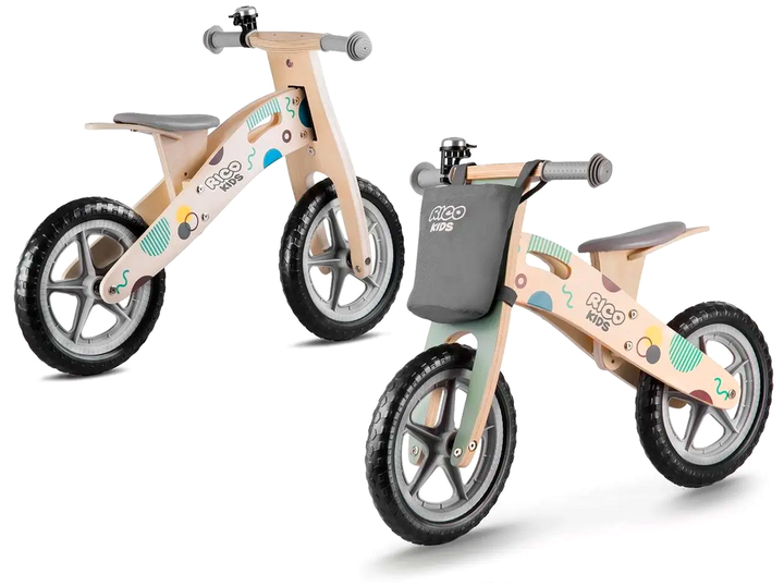 Беговел деревянный 12 дюймов для детей до 30 кг серый Ricokids KT3427 - Фото 1 Беговел деревянный 12 дюймов для детей до 30 кг серый Ricokids KT3427 - изображение 1