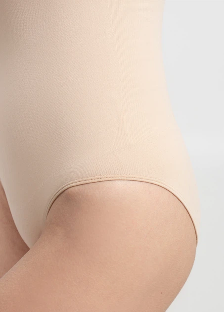 Жіноче коригуюче боді з мікрофібри Giulia BODY SLIP SHAPEWEAR XXL Beige-light nude - зображення 5