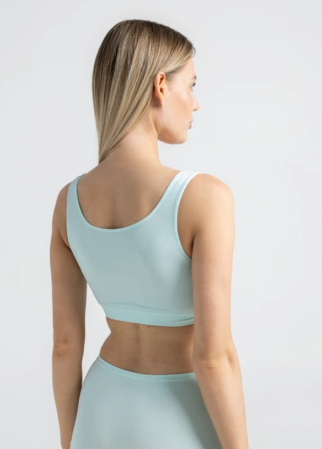 Безшовний топ на широких бретелях Giulia TANK TOP L/XL Green-mint - Фото 3 Безшовний топ на широких бретелях Giulia TANK TOP L/XL Green-mint - изображение 3
