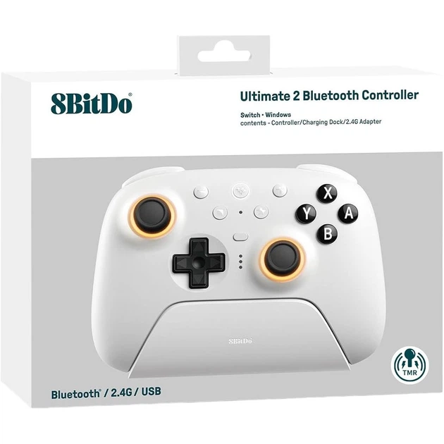 Геймпад 8BitDo Ultimate 2 Bluetooth Controller 80ND White [169209] - зображення 5