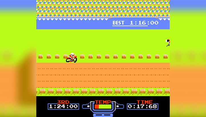 Збірник Ігор RMC Famicom Dendy 4 in 1 Macross, Circus Charlie, Excitebike, F-1 Race 90х TV Game Англійська Версія Тільки Картридж Б/У - зображення 7
