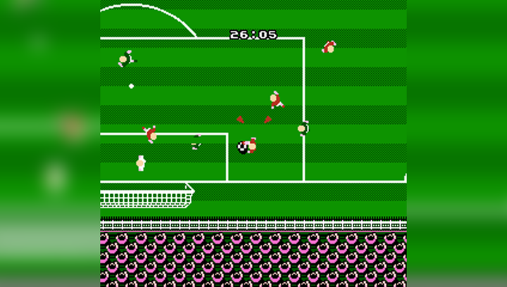 Збірник Ігор RMC Famicom Dendy 4 in 1 Tecmo Soccer, Double Drible, Side Pocket, Gekitotsu Yonku Battle SB-418 90х TV Game Англійська Версія Тільки Картридж Б/У - зображення 2