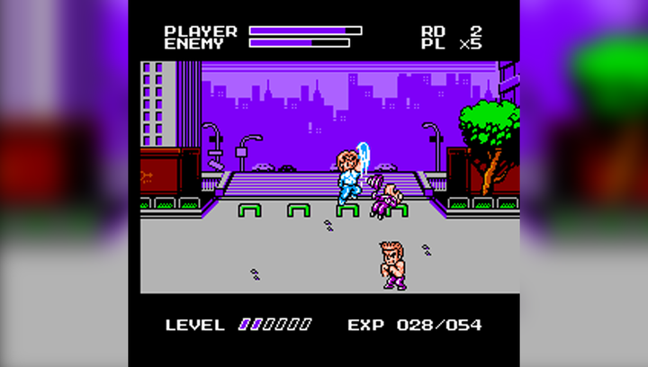 Сборник Игр RMC Famicom Dendy 4 in 1 K4040 Mighty Final Fight, Double Dragon 2 3, Target Renegade 90х TV Game Английская Версия Только Картридж Б/У - изображение 2
