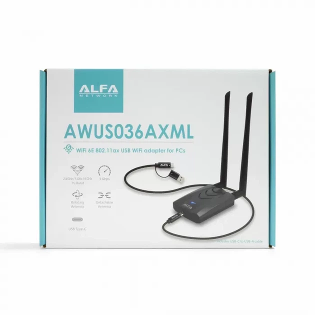 Wi-Fi USB адаптер Alfa Network AWUS036AXML - изображение 3