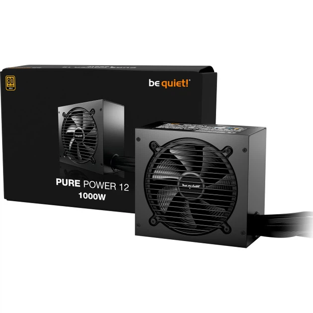 Блок живлення be quiet! Pure Power 12 1000W 80 Plus Gold вентилятор 120 мм Black (BP005EU) - зображення 5