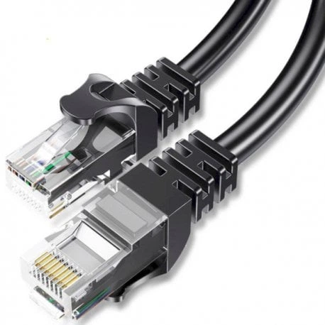 Патч-корд Essager TopSpeed Ethernet Round Cable F/UTP Cat.6 (10m) Black (EXCWXY-JSF01) - Фото 1 Патч-корд Essager TopSpeed Ethernet Round Cable F/UTP Cat.6 (10m) Black (EXCWXY-JSF01) - зображення 1