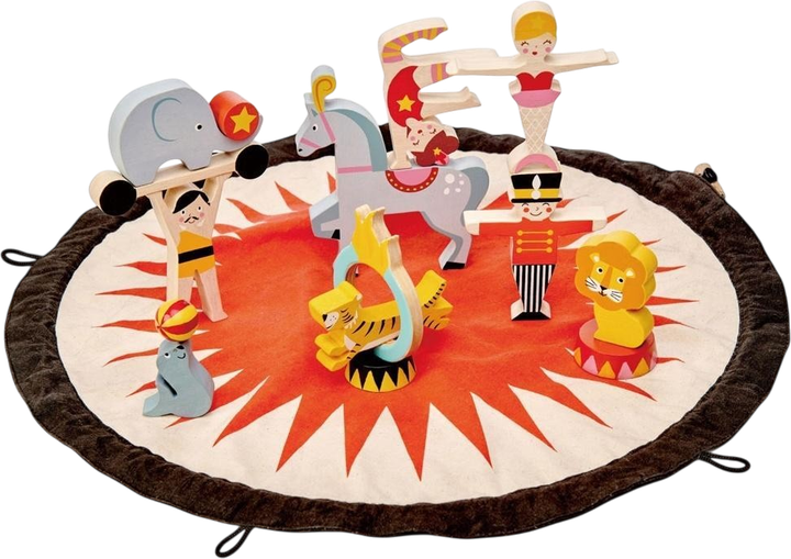 Ігровий килимок Tender Leaf Toys Акробати з дерев'яними іграшками TL8359 (0191856083597) - Фото 1 Ігровий килимок Tender Leaf Toys Акробати з дерев'яними іграшками TL8359 (0191856083597) - зображення 1