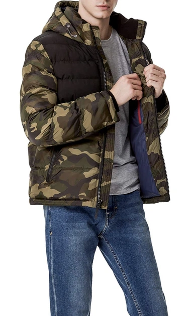 Куртка зимова чоловіча Tommy Hilfiger XXL Camouflage - Фото 2 Куртка зимова чоловіча Tommy Hilfiger XXL Camouflage - зображення 2