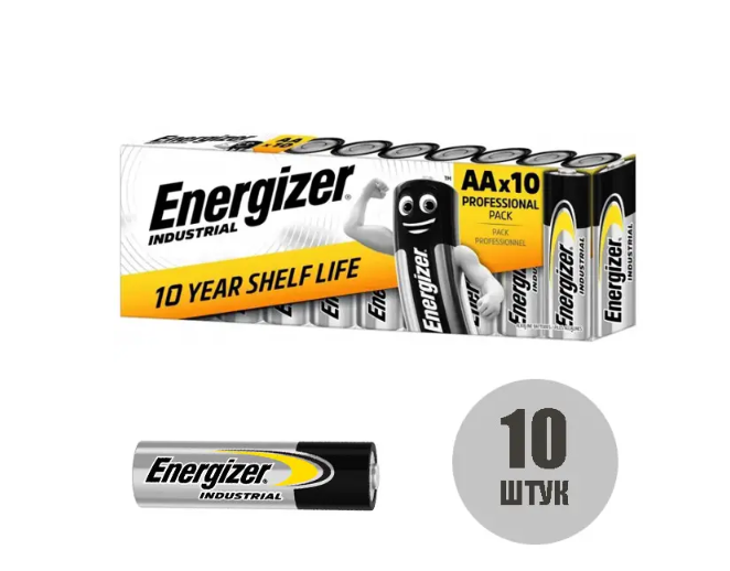 Батарейка Energizer LR6 Industrial P10 10 шт. 1056 - изображение 2