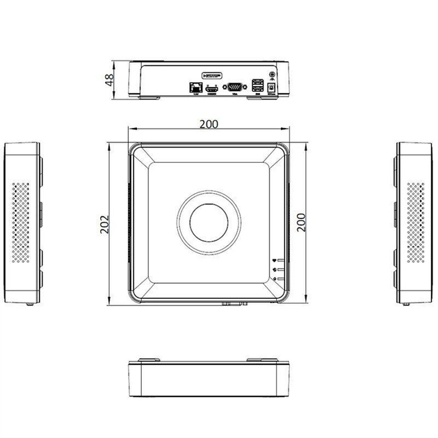 IP-видеорегистратор Hikvision DS-7104NI-Q1(D) 4-канальный - изображение 4