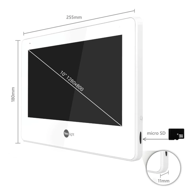 Комплект видеодомофона Neolight MEZZO Hybrid HD KIT Black - изображение 5