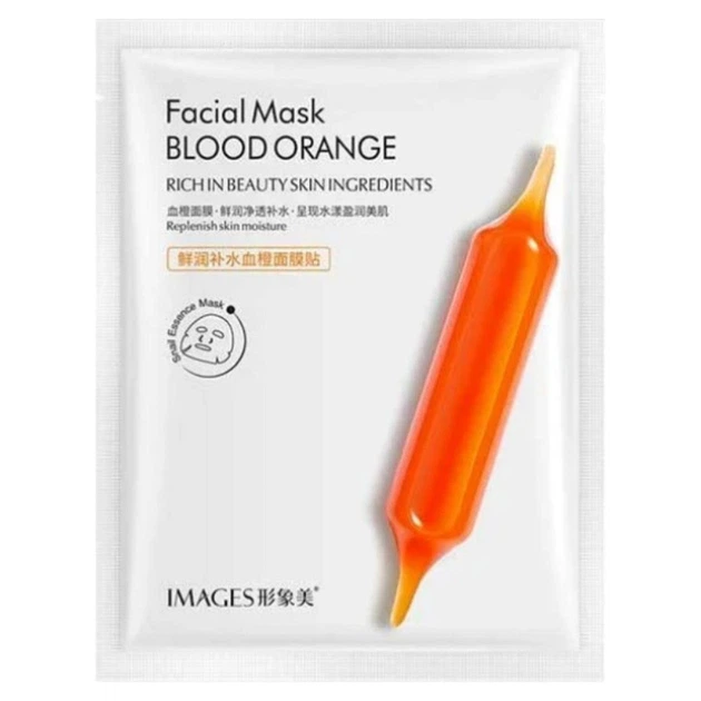 Тканевая маска для лица с экстрактом апельсина Юдзу Images Blood Orange Faciak Mask, 25 мл - Фото 1 Тканевая маска для лица с экстрактом апельсина Юдзу Images Blood Orange Faciak Mask, 25 мл - изображение 1