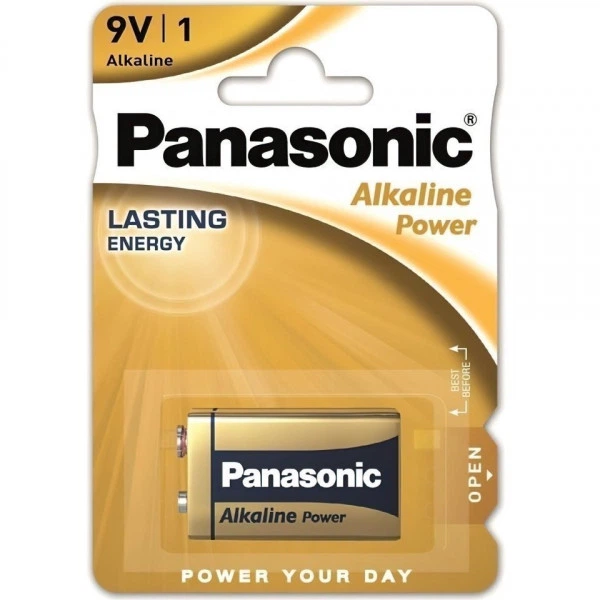 Батарейка щелочная Panasonic Alkaline Power Крона 6LR61 9В 1 шт в блистере (6LR61REB/1BP) - Фото 2 Батарейка щелочная Panasonic Alkaline Power Крона 6LR61 9В 1 шт в блистере (6LR61REB/1BP) - изображение 2