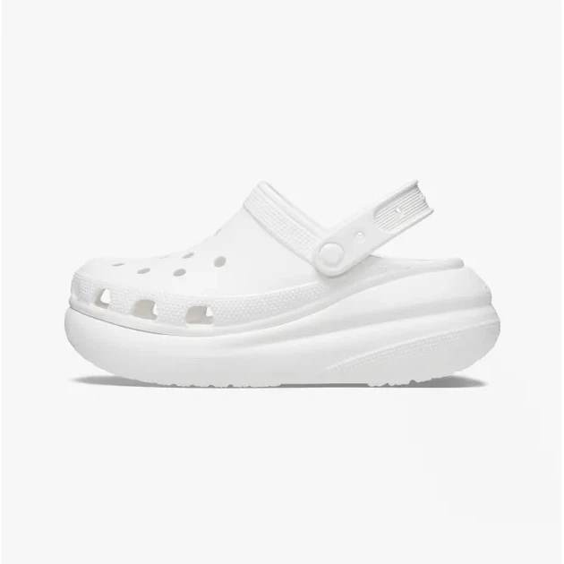 Сабо крокси шльопанці жіночі Crocs Classic Crush Clog розмір EUR 41-42, US M8 W10,26,5 см White Білі - Фото 3 Сабо крокси шльопанці жіночі Crocs Classic Crush Clog розмір EUR 41-42, US M8 W10,26,5 см White Білі - изображение 3