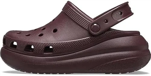 Сабо крокси шльопанці жіночі Crocs Classic Crush Clog розмір EUR 36-37, US M4 W6,23 см Dark Cherry Вишневий - изображение 8