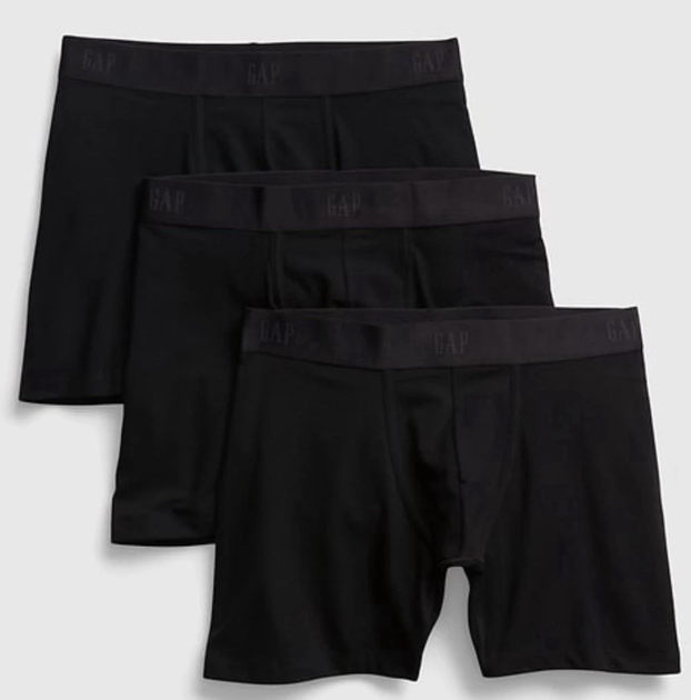 Чоловічі боксери труси набір з 3 шт Gap boxer briefs Black розмір M - Фото 1 Чоловічі боксери труси набір з 3 шт Gap boxer briefs Black розмір M - зображення 1