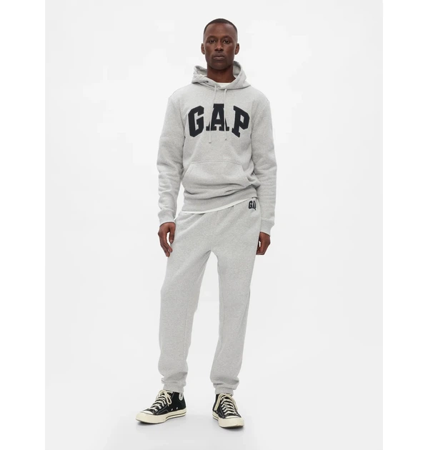 Штани чоловічі спортивні джогери Gap Logo Joggers grey 322693786 розмір L - Фото 3 Штани чоловічі спортивні джогери Gap Logo Joggers grey 322693786 розмір L - зображення 3