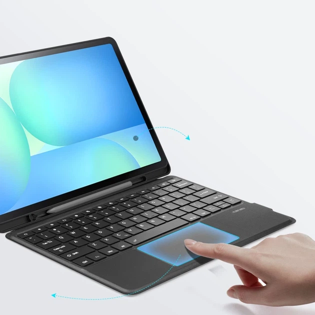 Чехол с клавиатурой Dux Ducis DK для Samsung Tab S10 FE Plus Black (6971824155488) - изображение 9