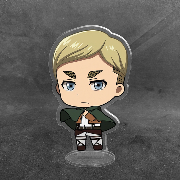 Акриловая коллекционная фигурка Чиби Chibi Атака титанов Эрвин Смит 10 см - изображение 2