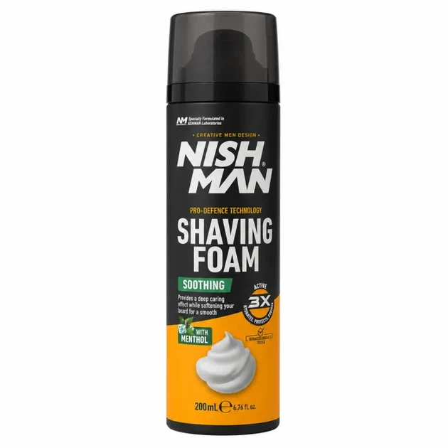 Пена для бритья Nishman Soothing с ментолом 200 мл - Фото 1 Пена для бритья Nishman Soothing с ментолом 200 мл - изображение 1