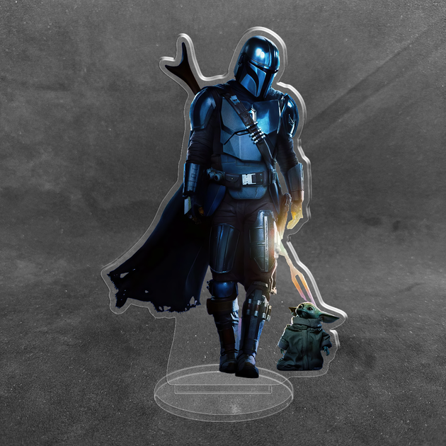 Акриловая коллекционная фигурка Мандалорец The Mandalorian 15 см - изображение 2