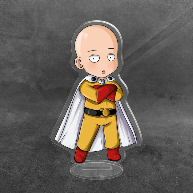 Акриловая коллекционная фигурка Чиби Chibi Аниме: Ванпанчмен One-Punch Man 10 см - изображение 2