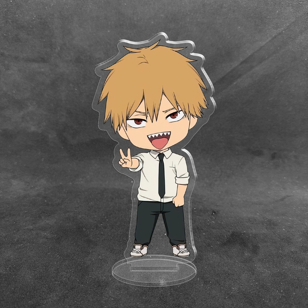 Акриловая коллекционная фигурка Chibi Аниме: Человек бензопила Дэндзи 10 см - изображение 2