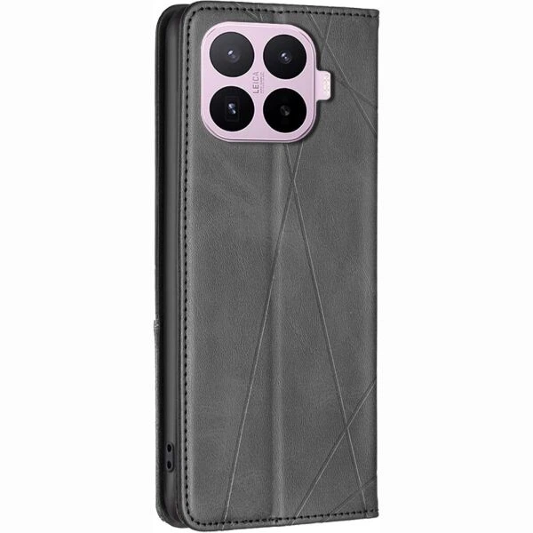 Чехол-книжка с карманами UniCase Geometric Pattern для Xiaomi 17T - Black - изображение 3