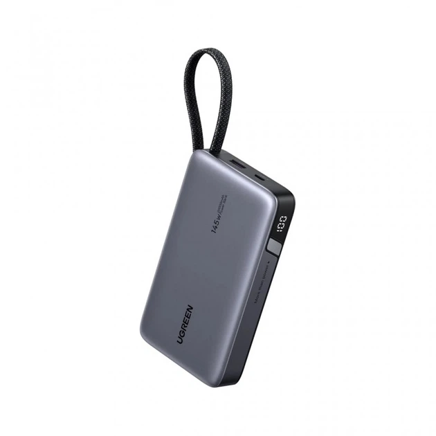 Батарея универсальная Ugreen 20000 mAh 145W Fast Charging Cable Space gray (U_55992B) (22831) - Фото 1 Батарея универсальная Ugreen 20000 mAh 145W Fast Charging Cable Space gray (U_55992B) (22831) - изображение 1