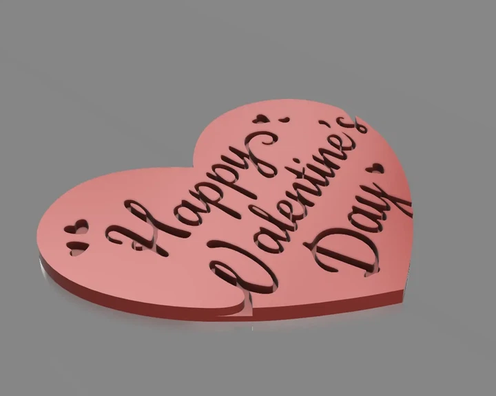 Серце-валентинка з написом Happy Valentine's Day. Aivory - зображення 2