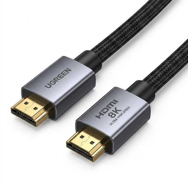 Кабель Ugreen HDMI - HDMI v2.1 8K/60 Гц 4K/240 Гц 48 Гбит/с 3 м Black (25911) - Фото 1 Кабель Ugreen HDMI - HDMI v2.1 8K/60 Гц 4K/240 Гц 48 Гбит/с 3 м Black (25911) - изображение 1