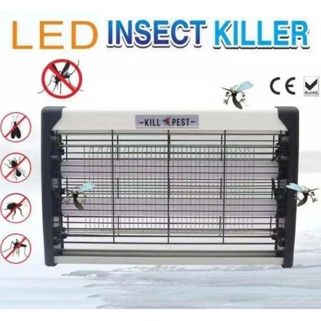 Электроловушка уничтожитель насекомых KILL Pest ультрафиолетовая LED лампа подвесная от комаров мух мошек москитов моли от сети 220в - Фото 2 Электроловушка уничтожитель насекомых KILL Pest ультрафиолетовая LED лампа подвесная от комаров мух мошек москитов моли от сети 220в - изображение 2