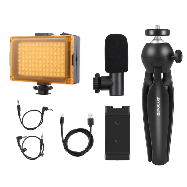 Штатив Puluz PKT3132B с LED лампой и микрофоном (PKT3132B) - изображение 2