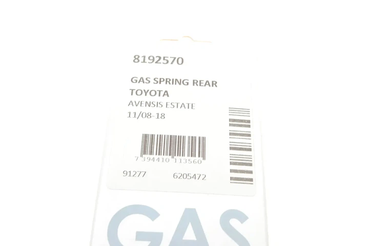 Пружина газова / приміщення для вантажу LESJOFORS 8192570 Toyota Avensis 6895005081, 6895005080, 6895005082 - изображение 7