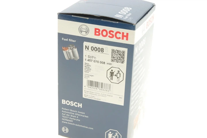 Паливний фільтр BOSCH 1 457 070 008 Skoda Superb, Octavia, Yeti; Volkswagen Touran, Passat, Caddy, EOS, Golf, Tiguan, Scirocco, Jetta; Audi A3, TT; Seat Leon, Toledo 3C0127177, 3C0127434, 19372627 - Фото 5 Паливний фільтр BOSCH 1 457 070 008 Skoda Superb, Octavia, Yeti; Volkswagen Touran, Passat, Caddy, EOS, Golf, Tiguan, Scirocco, Jetta; Audi A3, TT; Seat Leon, Toledo 3C0127177, 3C0127434, 19372627 - изображение 5