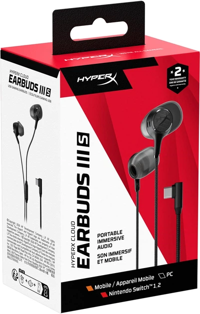 Навушники HyperX Cloud Earbuds III S Wired Black (BN7S1AA) - зображення 13