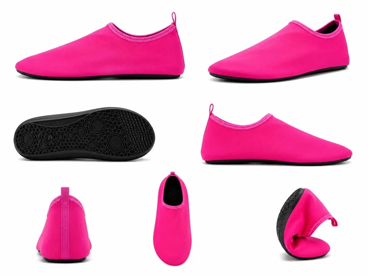 Обувь для пляжа и кораллов аквашузы Diving shoes розовые плоская подошва 38-39 ( 23 см ) 259 - Фото 2 Обувь для пляжа и кораллов аквашузы Diving shoes розовые плоская подошва 38-39 ( 23 см ) 259 - изображение 2