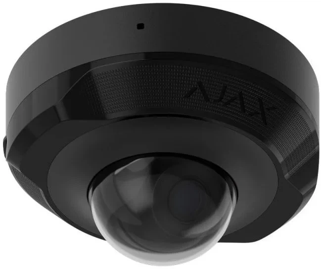 IP-камера проводная Ajax DomeCam Mini, 8 МП, 2.8 мм, Poe, True WDR, IP 65, ИК 30 м, аудио, угол обзора 100° до 110°, мини купольная, черная. - изображение 2